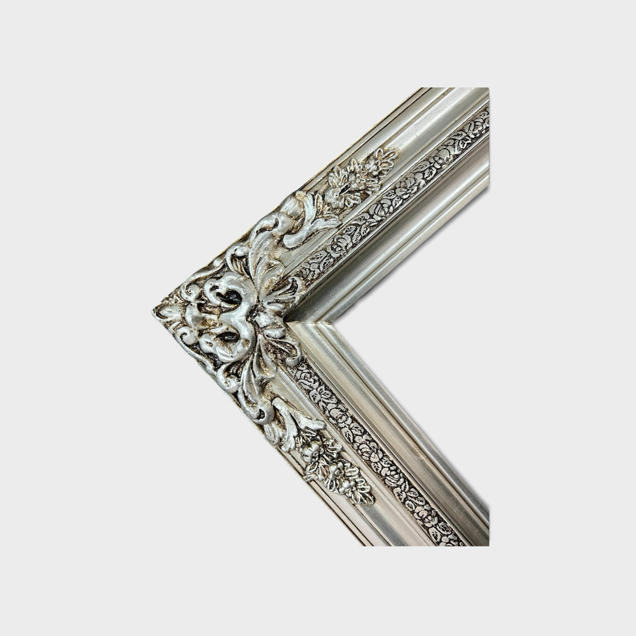 30 X 40 In Stock-Traditional compo XL ornate corners wood frame,Silver Leaf
