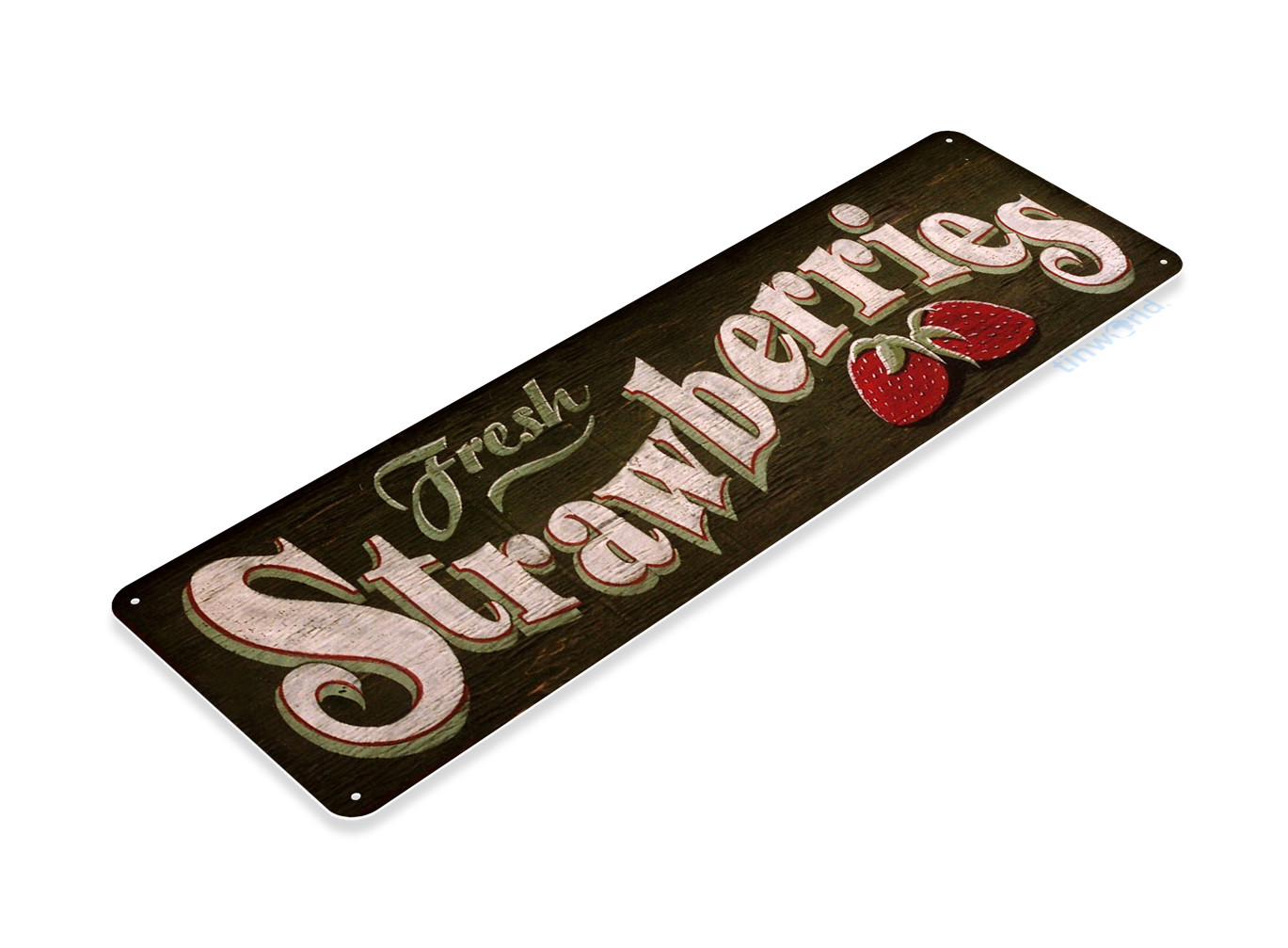 TIN SIGN Fresh Strawberries Kitchen Cottage Farm Farmhouse Sign A872