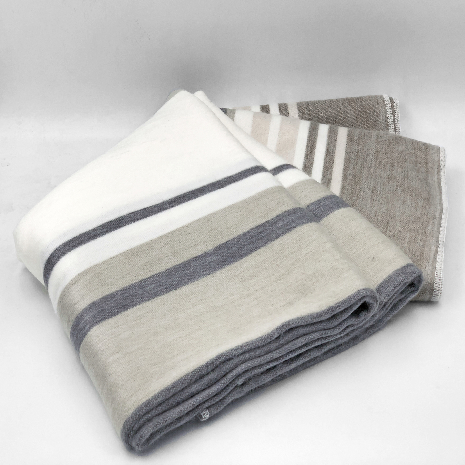 SOFT&WARM STRIPED ALPACA LLAMA WOOL BLANKET PLAID 99″x67″ QUEEN BED SOFA COUCH