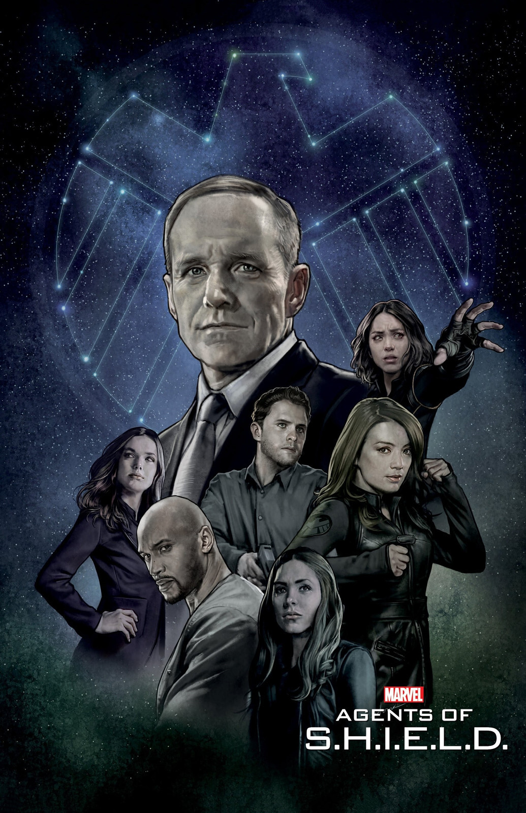 BB2357 Marvels Agents of SHIELD Show 2013 Crew Movie Poster 11×17