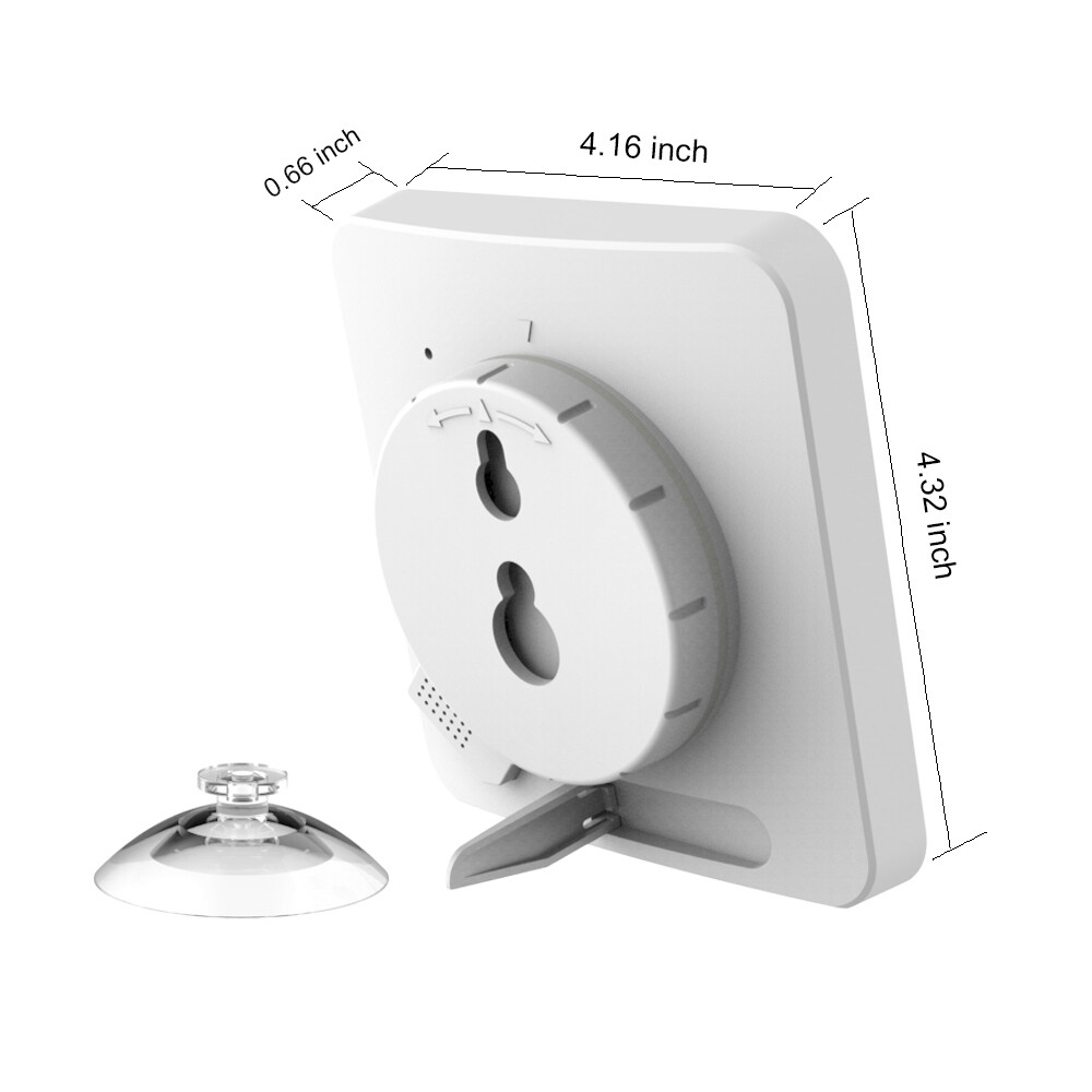 Baldr Waterproof LCD Shower Wall Clock Bathroom Kitchen Countdown Timer Alarm