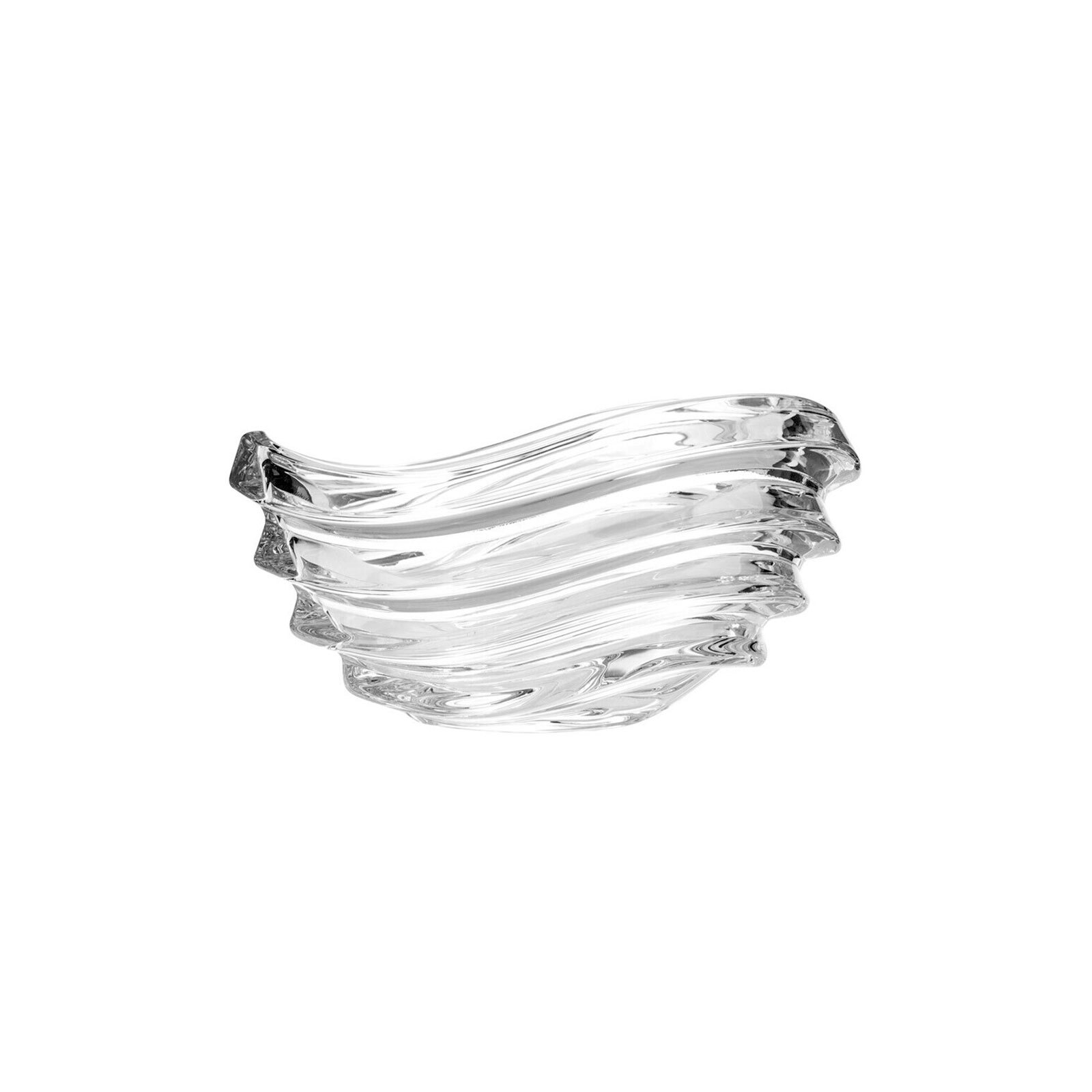 Modern Crystal Hand-Crafted Decorative Stylish Classic 9 Inches Bowl, Wave
