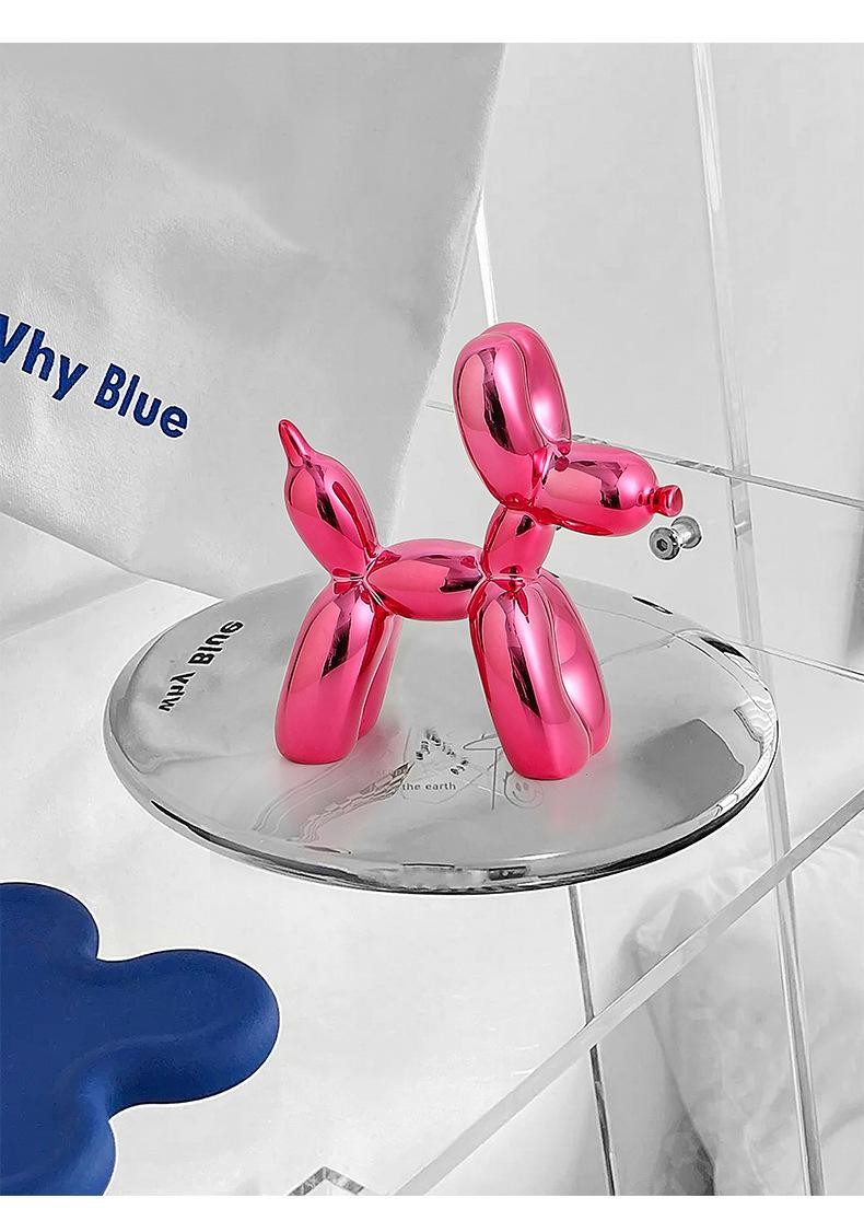 10cm 17cm Nordic Balloon Dog Sculpture Resin Animal Toy Statue Sculptures Figuri