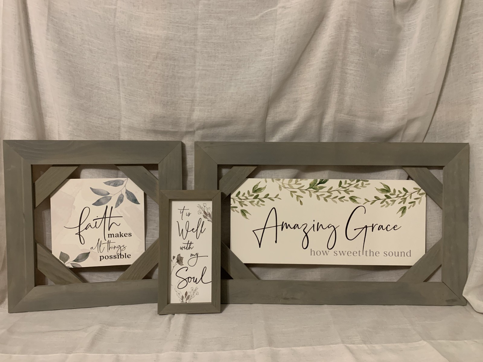 Lot of P Graham Dunn Wall Decor (Various sizes see description for details)