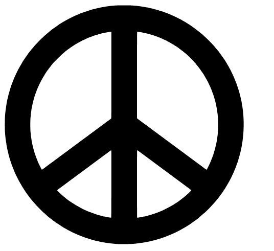 PEACE SYMBOL DECAL STICKER RELIGIOUS CHOOSE COLOR/SIZE FREE SHIPPING