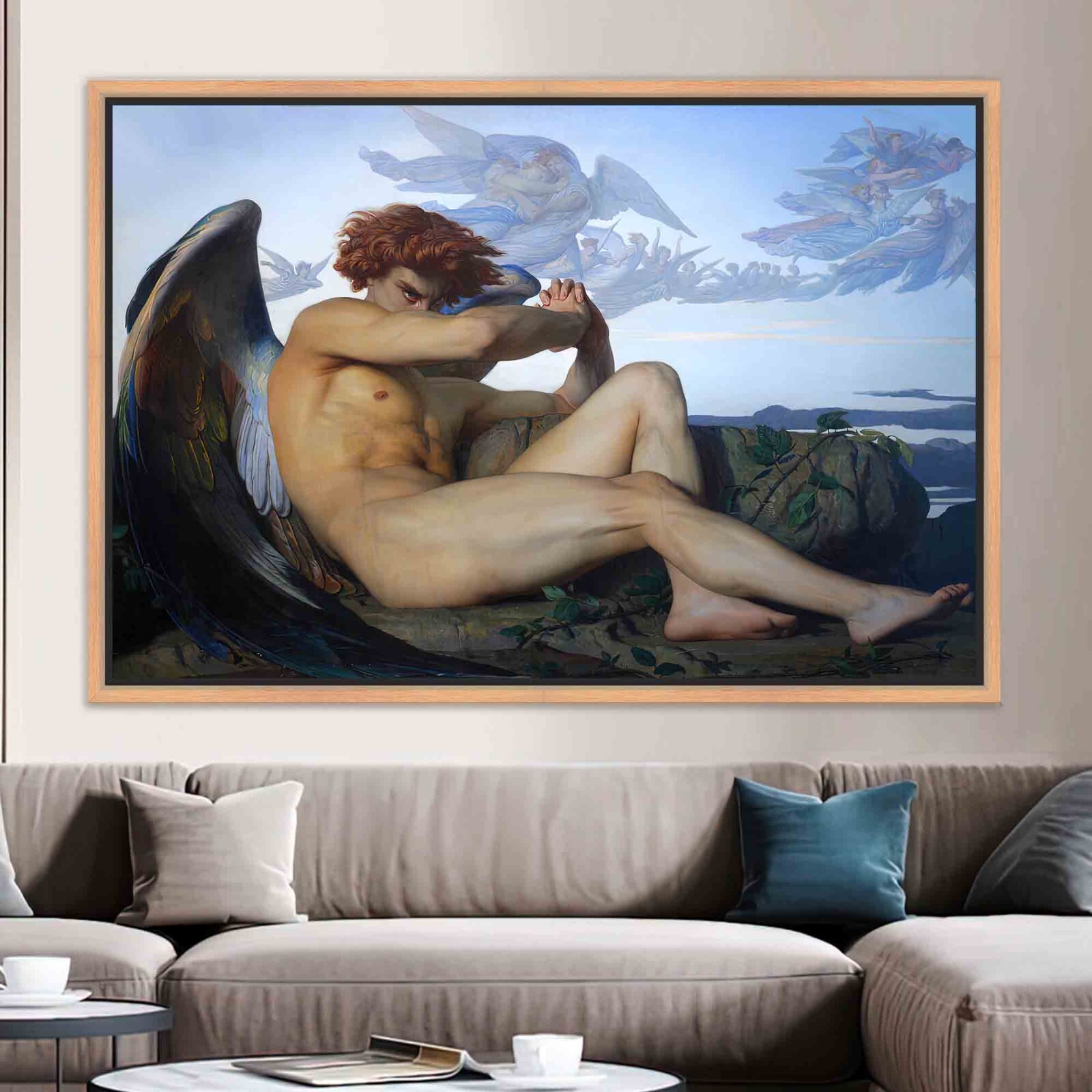 Fallen Angel, Alexandre Cabanel, Classic Fine Art, Original Print, Large Art