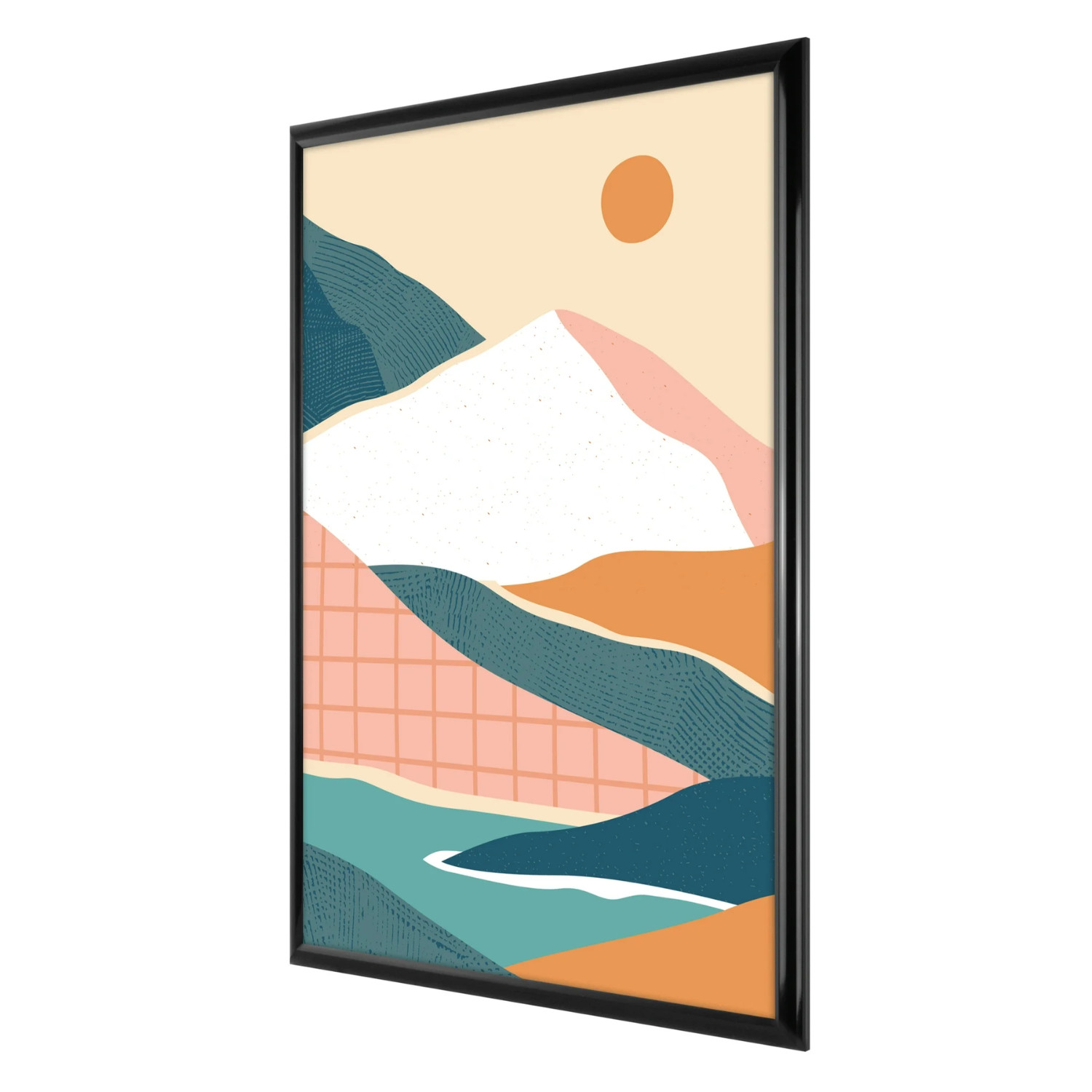 20″ x 28″ Black Rounded Picture & Poster Wall Frame Home Decor, Modern Style