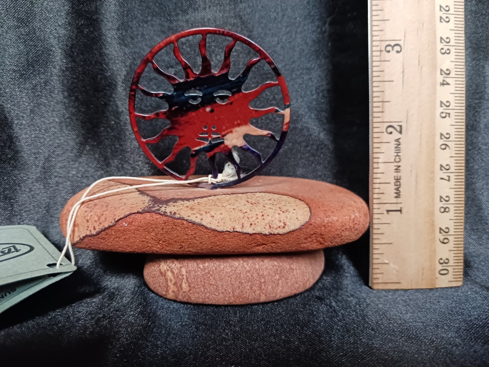 Lezart Collector Series Sun & Moon Metal on Stone Base Sculpture Figurine
