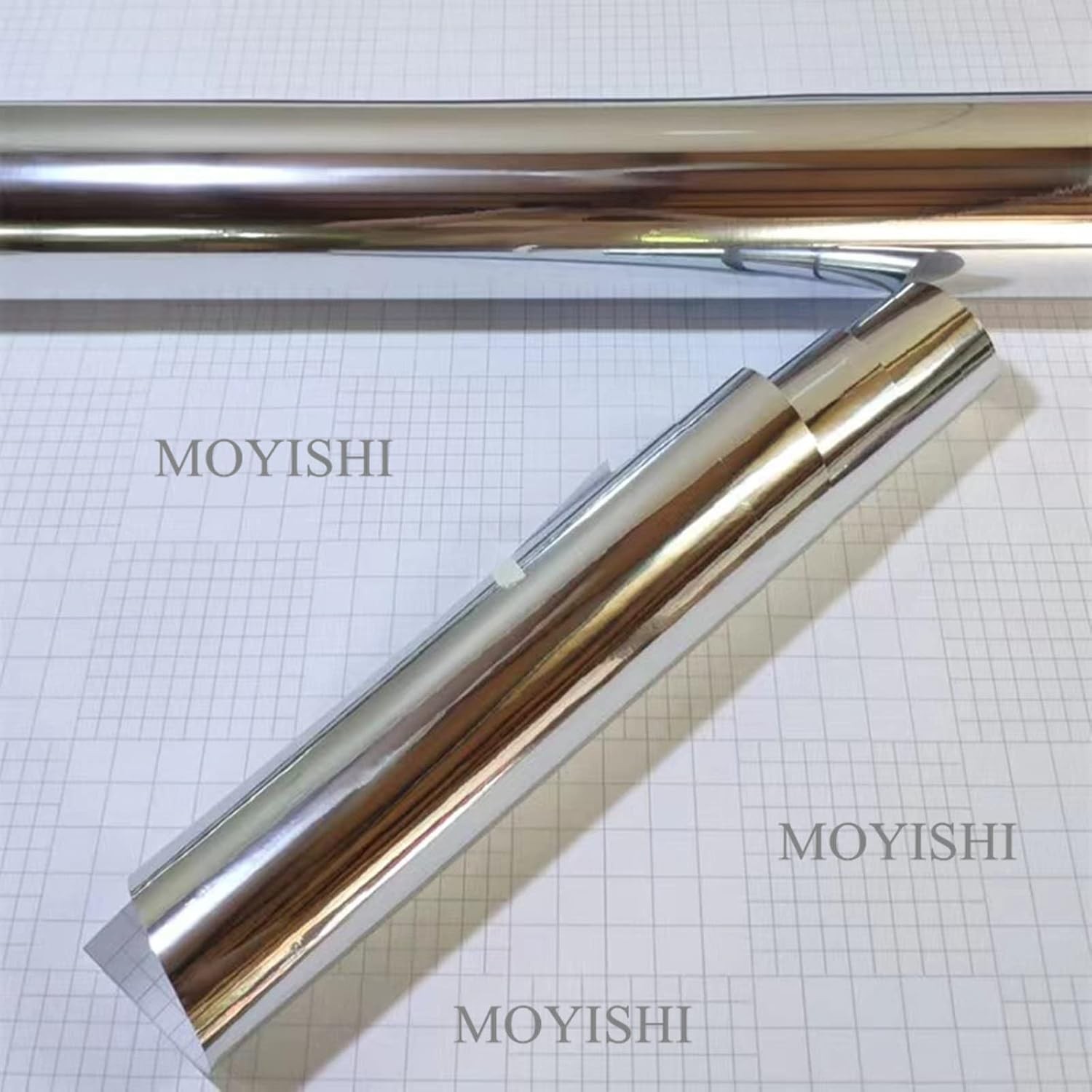 12”X78”Chrome Mirror Silver Vinyl Wrap Sticker Decal Film Sheet,Self-Adhesive
