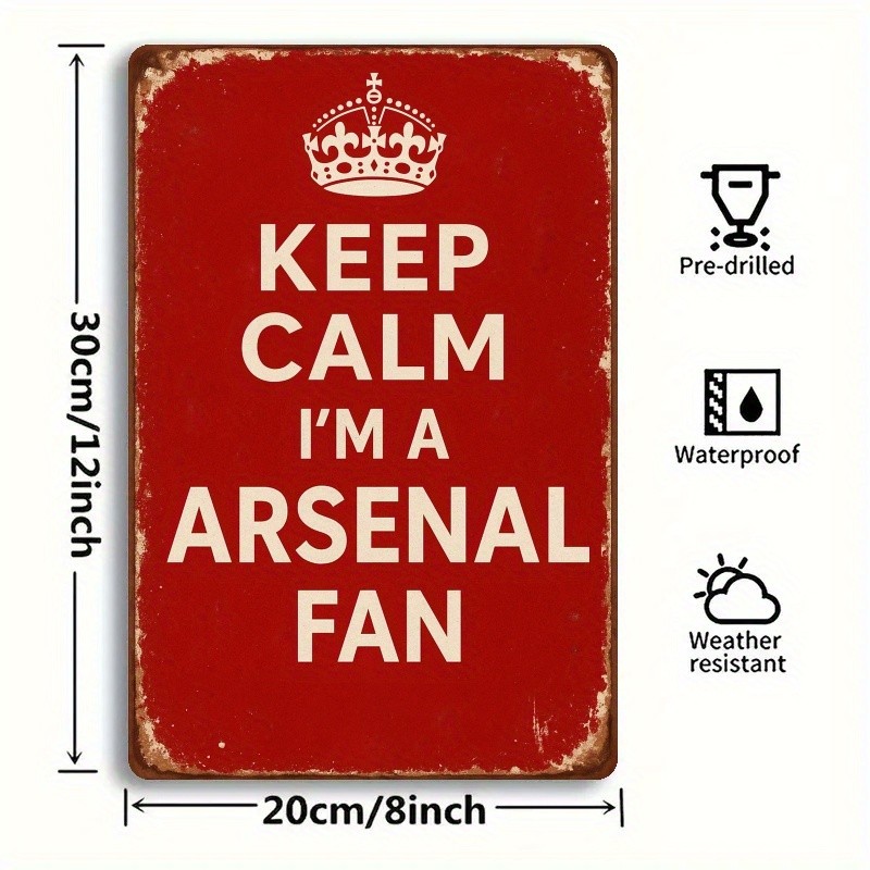 2D Flat – 2D Graphic Design, a 7.8X11.8 Inch Arsenal Style Metal Sign