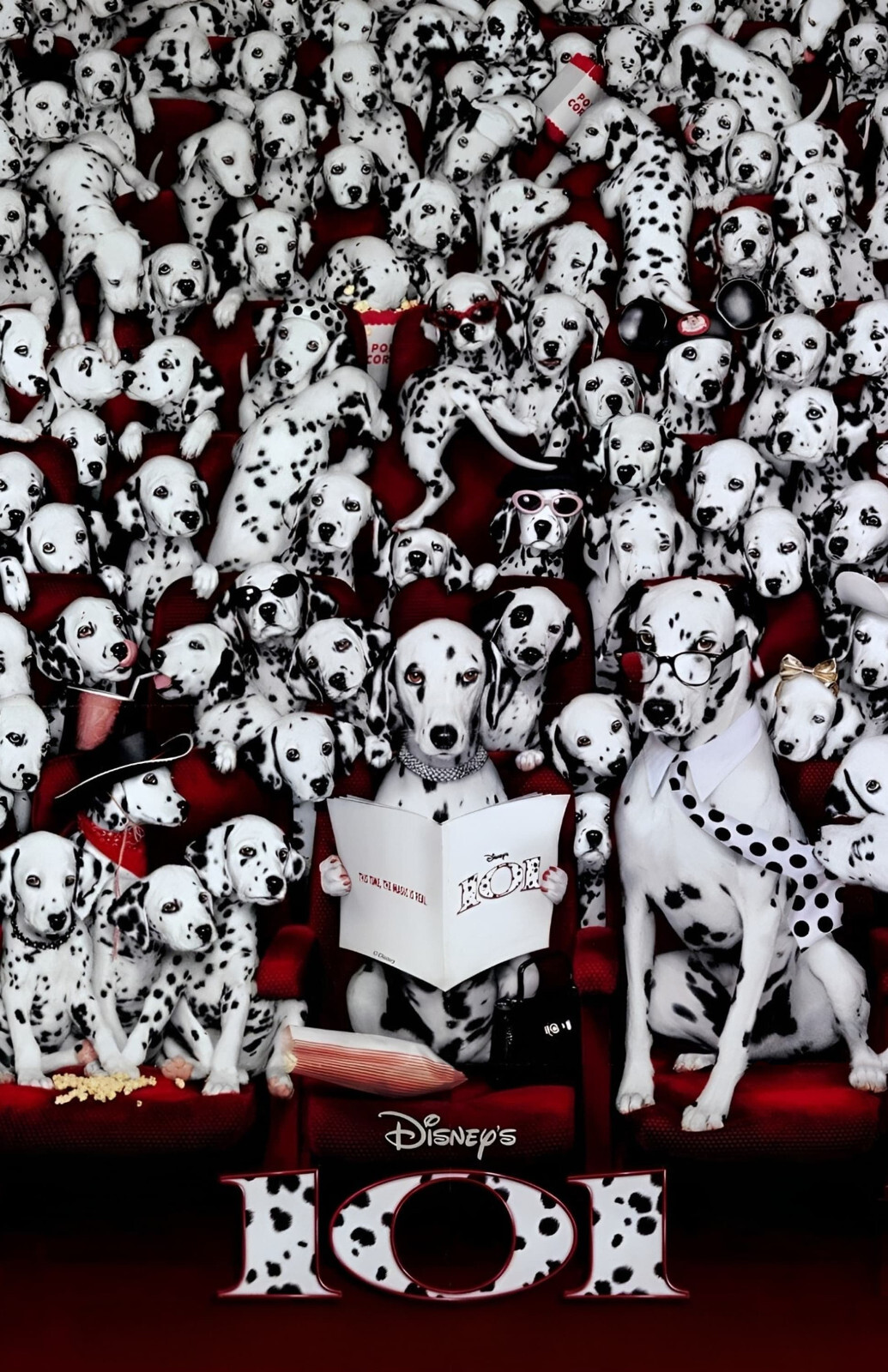 AA0027 101 Dalmatians Film By Stephen Herek 1996 Dogs Movie Poster 11×17