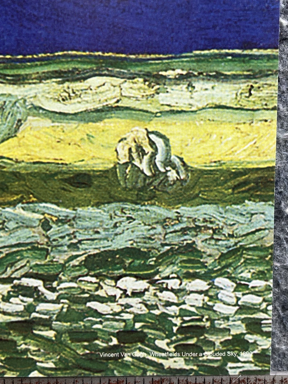 Van Gogh Wheatfields Under Clouded Sky Poster 12×24 Impressionist
