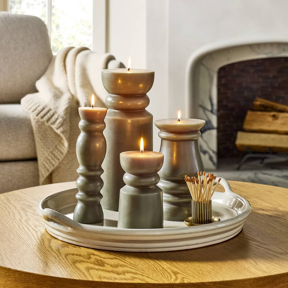 17.5″ Oversized Ceramic Tray with Handles Cream – Hearth & Hand with