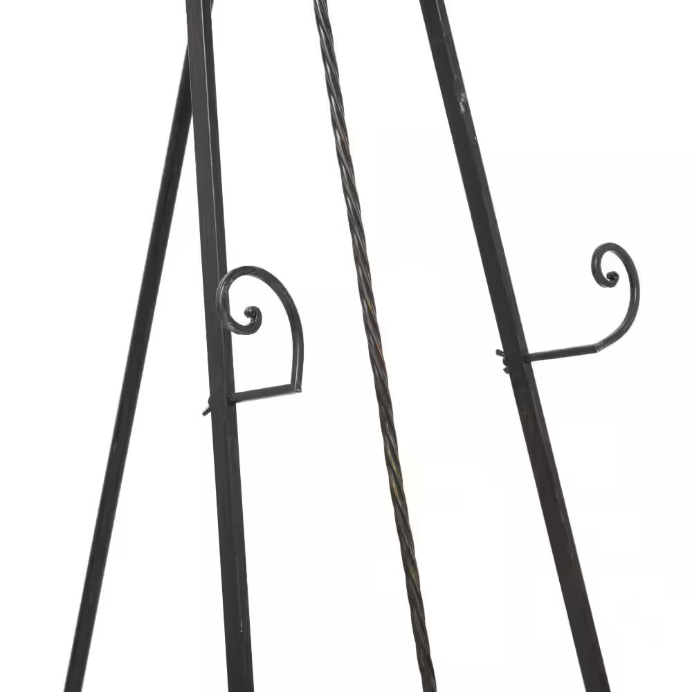 Black Metal Extra Large Free Standing Adjustable Display Stand Scroll Easel with