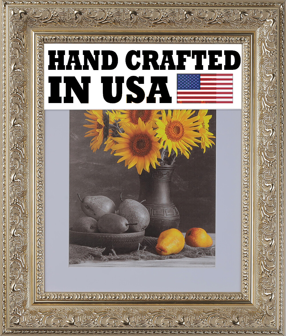 3-1/2″ Ornate Silver Picture Frame 11×14 12×18 16×20 24×36 30×40 36×36+ 3348A44