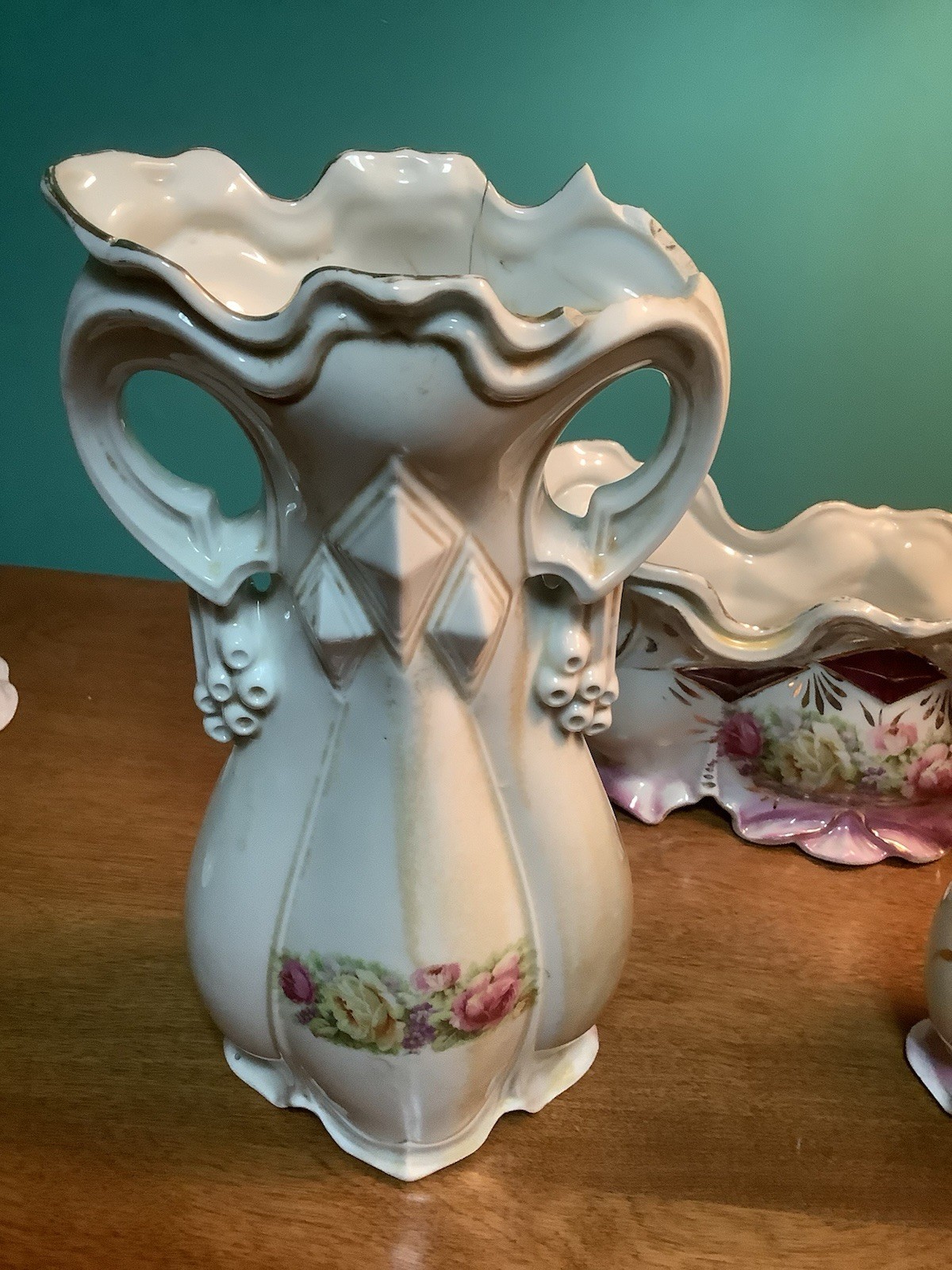 VINTAGE 3PC VASE SET Made in Germany