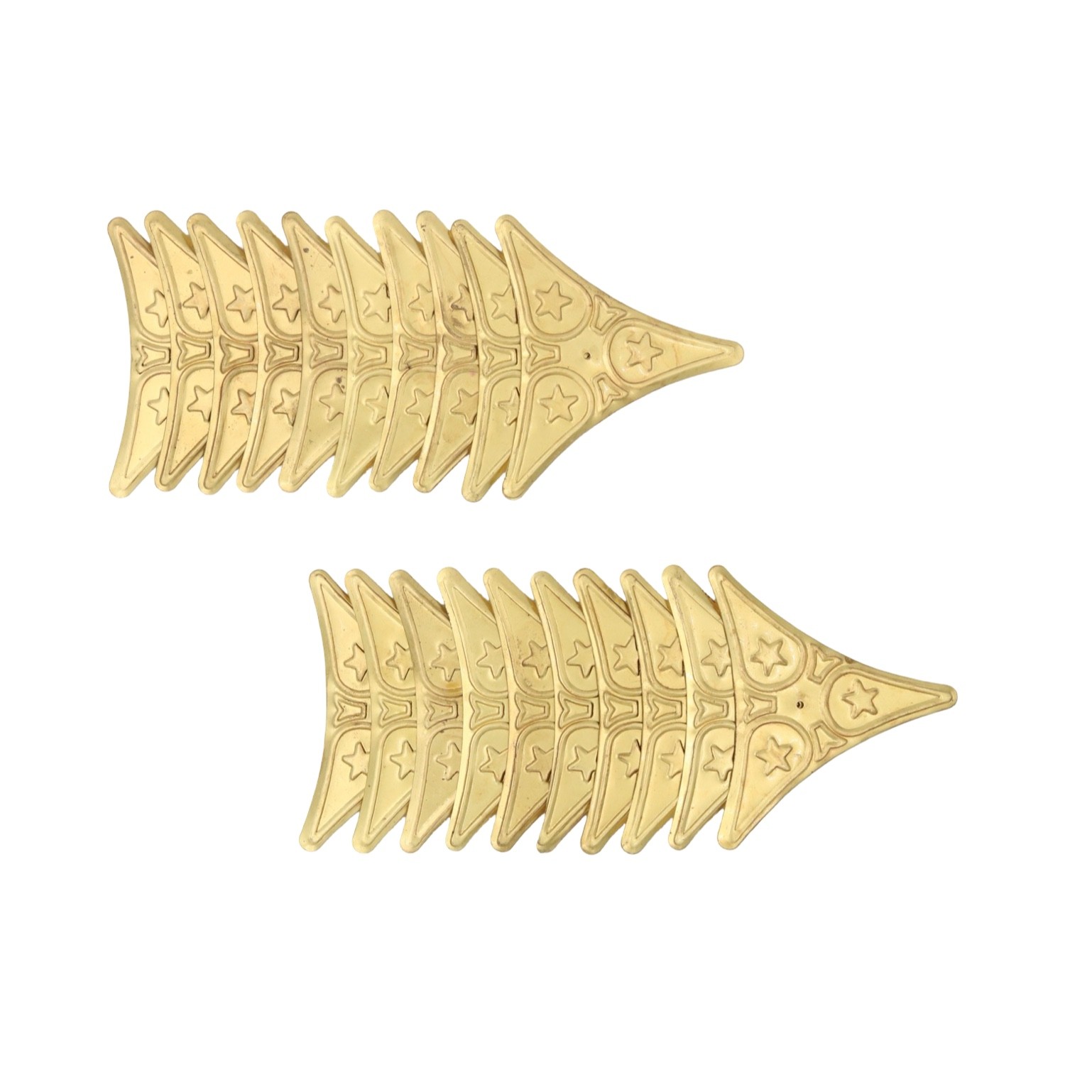 Decorative Star Dust Corner For Stair Steps in Polished Brass – Choose Amount