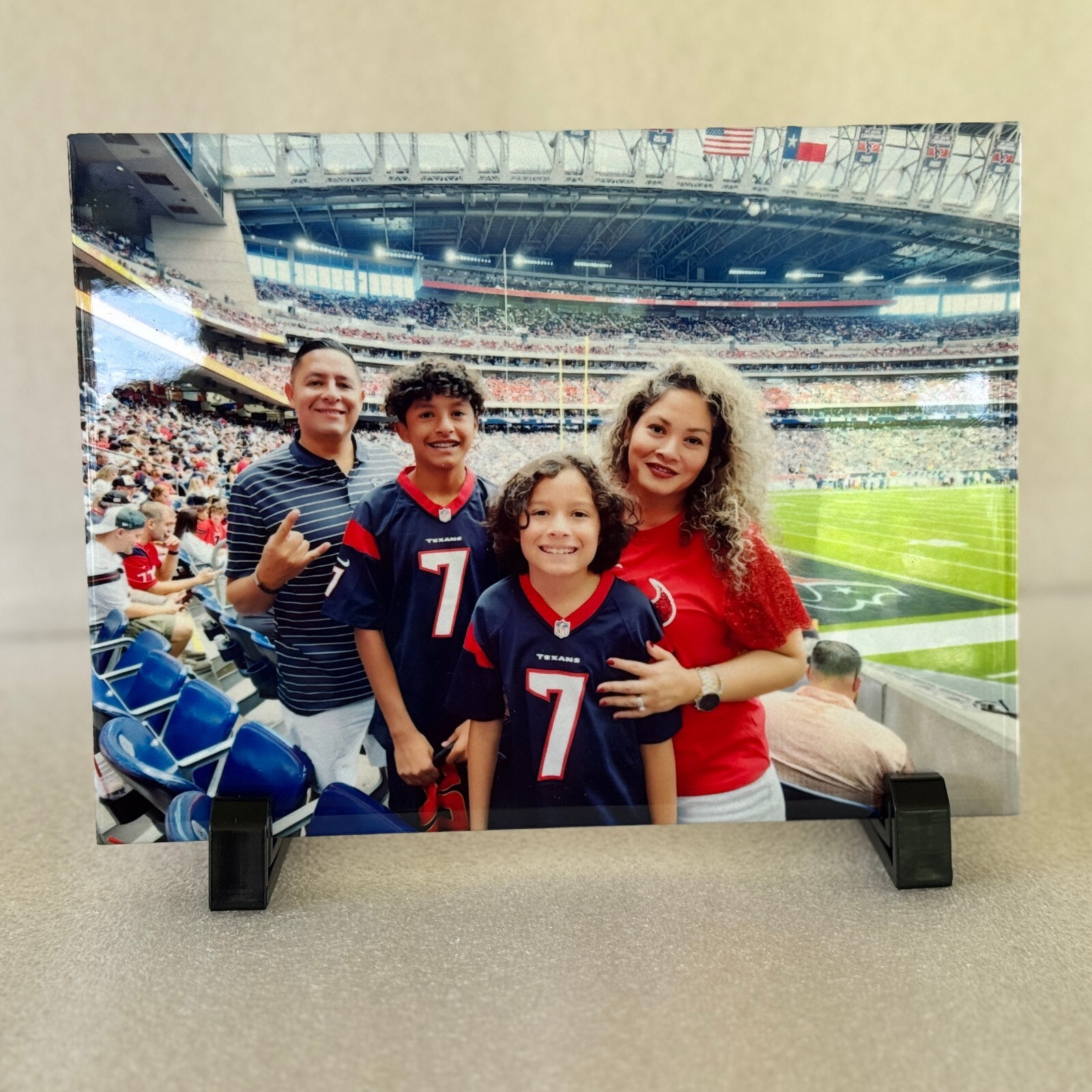 Custom Family Photo Ceramic Tile Gift – Home Decor with Lifetime Print – Quality